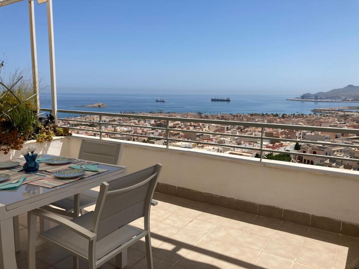 Atico Con Espectaculares Vistas Al Mar Apartment Carboneras Luaran gambar